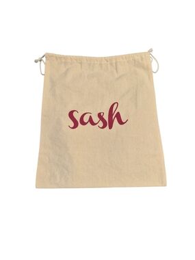 Sash Natural Cotton Drawstring Dust Bag